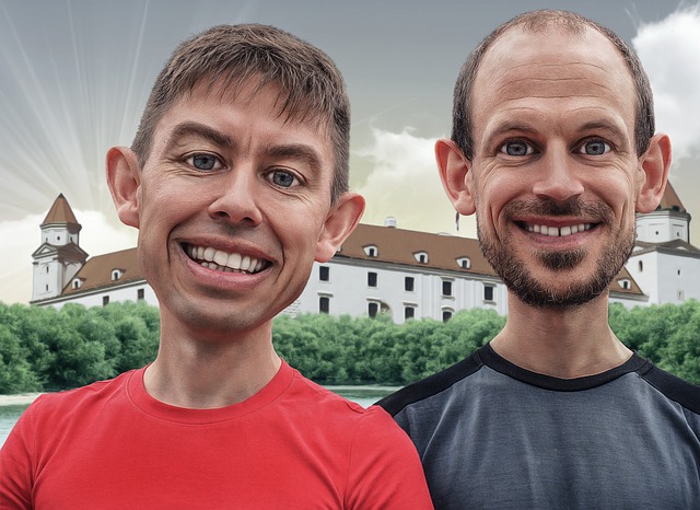 muži u zámku